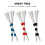 100 PCS Golf Tees 83mm Long Lasting, Reduce Fricti 6