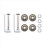 50Mm X 18Mm Luggage Suitcase Replacement Wheels, P 8