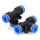 100Pcs PE Pneumatic Fittings Fitting Plastic T Typ 8