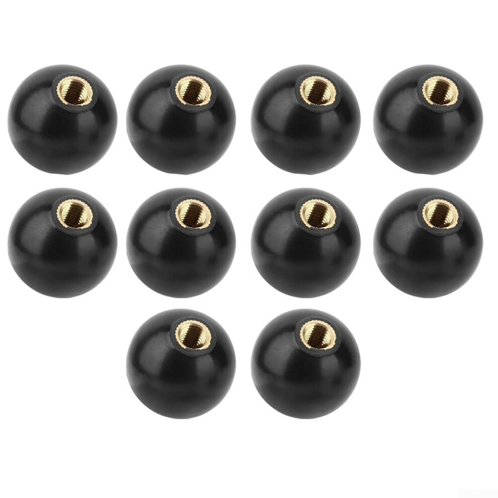 Ball Knobs M8x30mm With Copper Thread Insert, 10Pack Bakelite Style For Machinery Equipment Control Levers 9174973581802