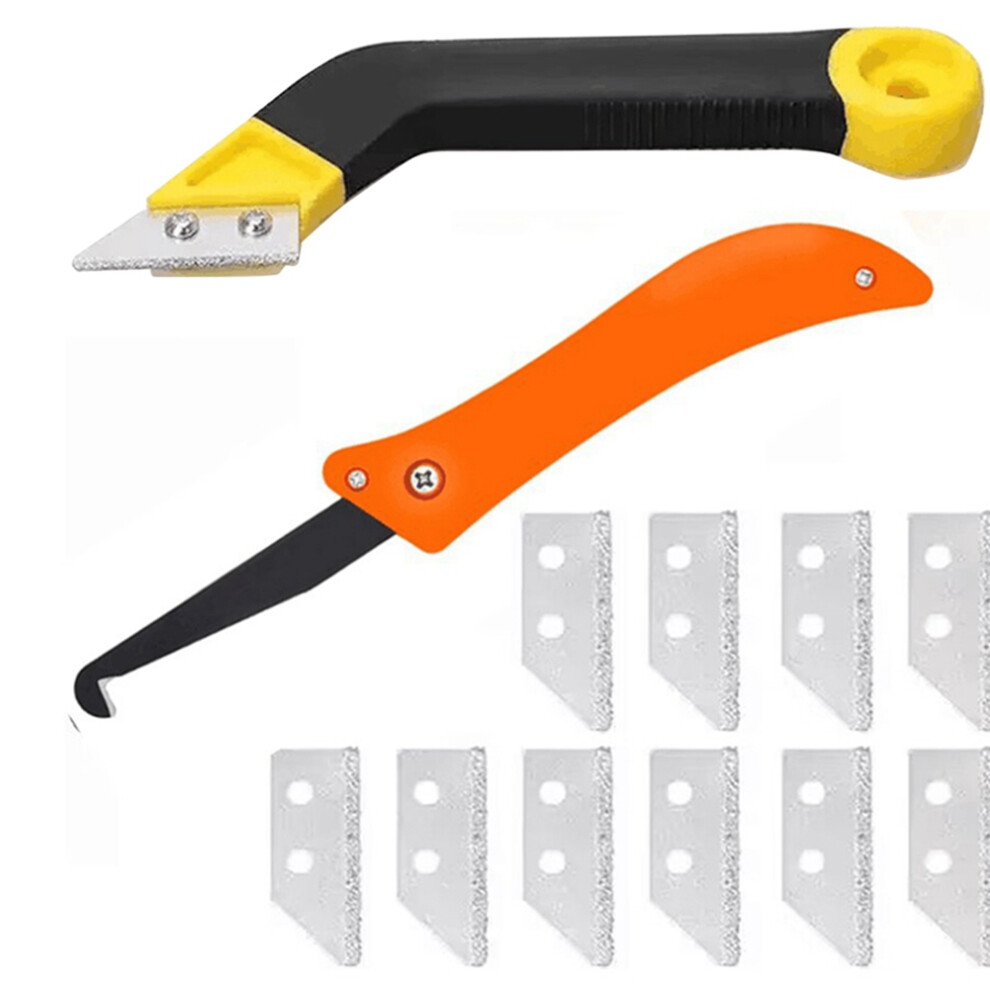 Set Of 12 Grout Scraper Tools Folding Hook Knife S 4853202266790