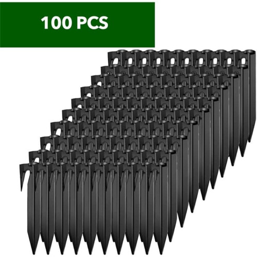 100Pcs 8.5CM Plastic Boundary Wire Stakes Lawn Peg 2