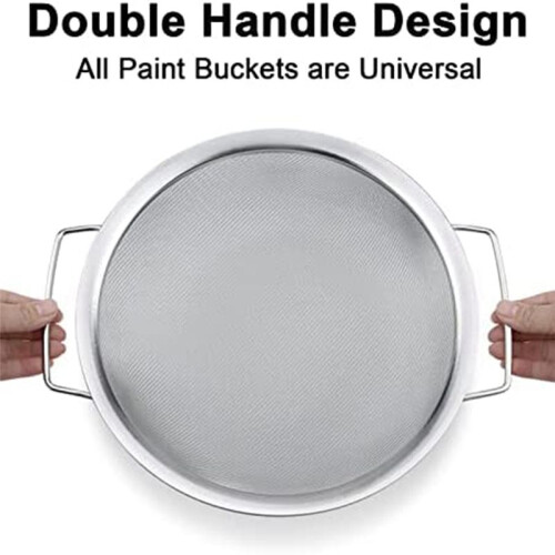3Pack Fine Mesh Paint Strainer 60 Stainless Steel 2