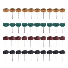 40 Pcs Abrasive Wheel Buffing Polishing Wheel Set, Nylon Fiber Brushed Grinding for Rotary Tool