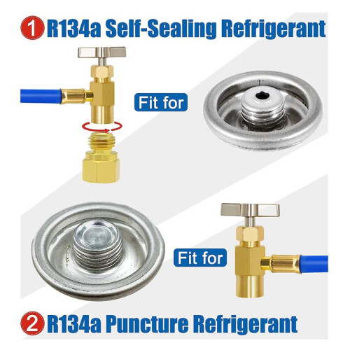 ACR134A Refrigerator Freon Recharge Kit AC Charge 1