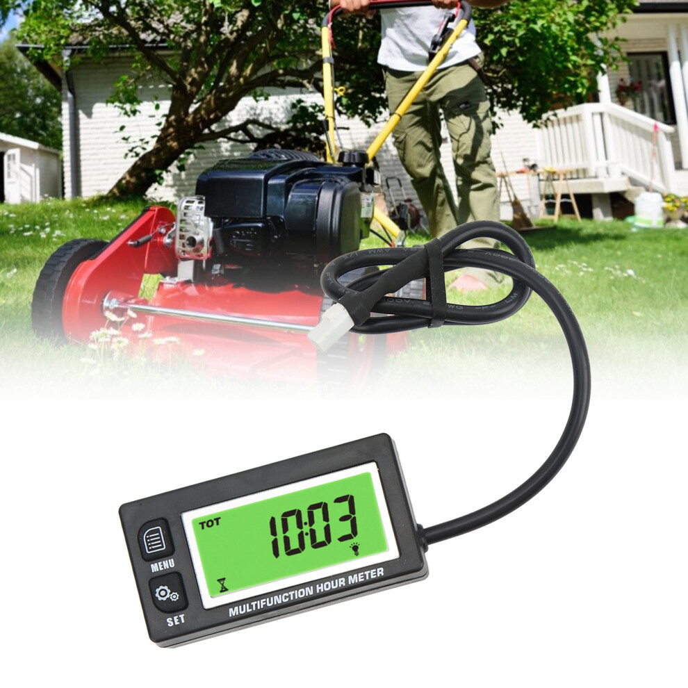 Digital Tachometer 0-25000Rpm, Ip65 Waterproof Hour Meter For Machinery 8771375234780
