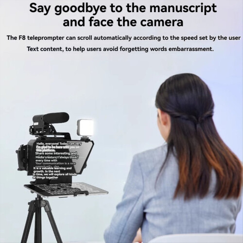 F8 Universal Teleprompter for Tablets Laptops Smar 1