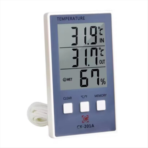 Digital Thermometer Hygrometer Indoor Outdoor Temp