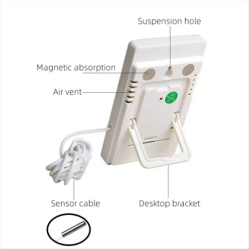 Digital Thermometer Hygrometer Indoor Outdoor Temp 1