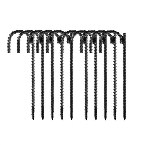 10pcs Threaded Steel Bar Stakes/Ground Stakes/Outd