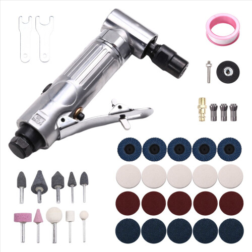1/4 Inch 90 Degree Grinder Micro-Air Die Tool Kit 1