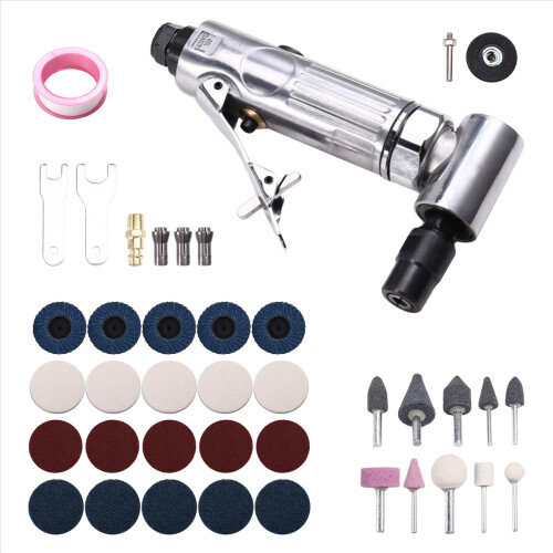 1/4 Inch 90 Degree Grinder Micro-Air Die Tool Kit 2