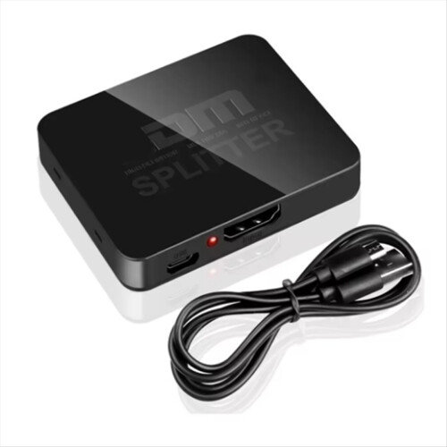 4K -Compatible 1x2 Splitter Switch 1 in 2 Out Vide