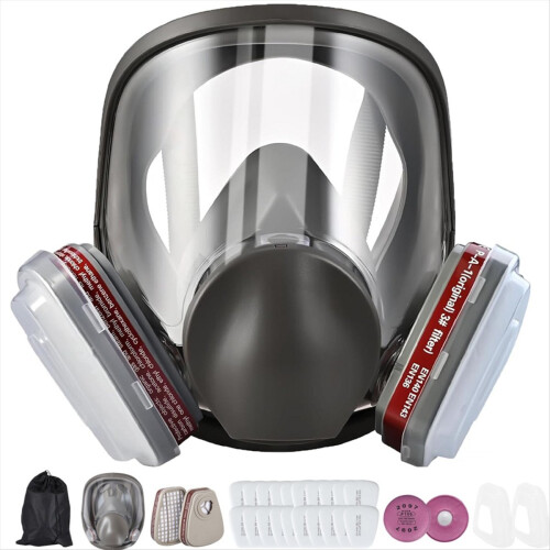 Reusable Full Face Respirator Mask,6800 GasMask wi