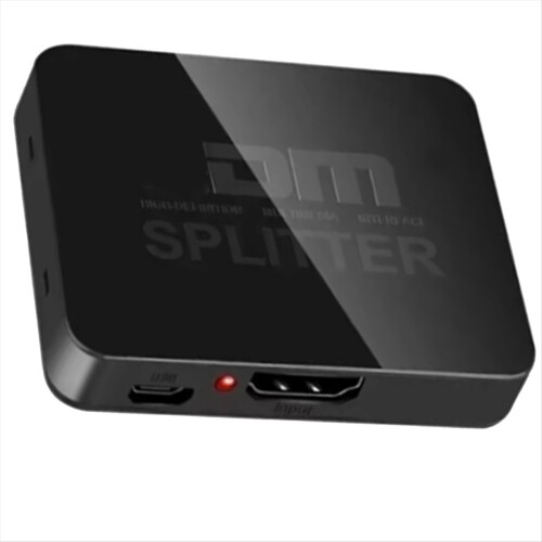 4K -Compatible 1x2 Splitter Switch 1 in 2 Out Vide 2