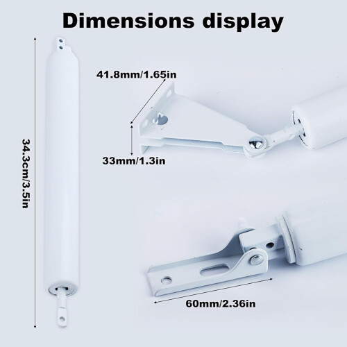1 Set Storm Door Closer,Screen Closer,Pneumatic Br 1