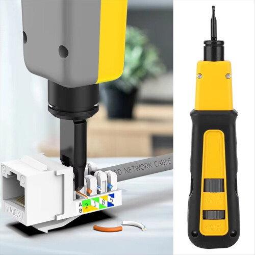 Punch Down Tool Steel Plastic Handle Wire Cutter C 2