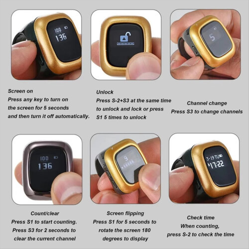 Prayer Finger Counter Multifunctional Ring Smart D 2
