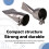 2Pcs Welding Flat Nozzle, 20mm Small+40mm Large Ti 7