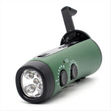 Hand Crank Charger Lights Battery Operated AM FM W