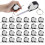 Mini Tape Measure Keychain Set, 3 Ft Retractable, 2