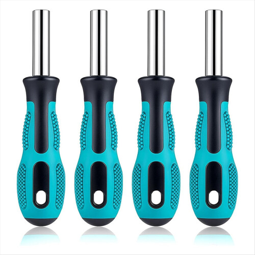 4 PCS Bit Driver Handle, 1/4 Handle Magnetic Screw