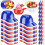 66Pack Baseball Ice Cream Bowls 33pc Spoons and 8o 1