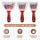 3Pcs Stainless Steel Putty Knife Wall Plastering 5
