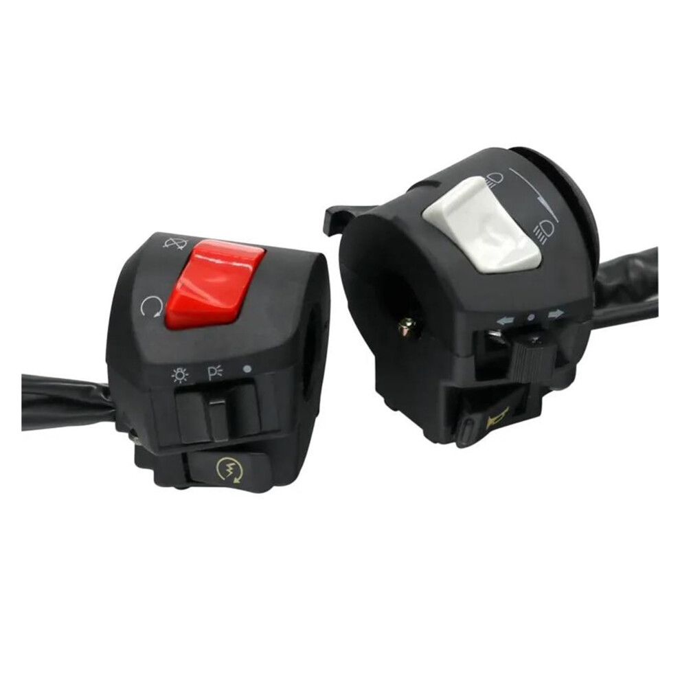 Universal 7/8 Motorcycle Handlebar Switch Multifunction Control Horn Turn Signal Headlight Starter 9199774007337