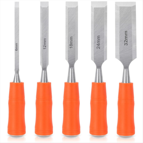 5 Piece Wood Chisel Sets Woodworking Tools Set, Ch