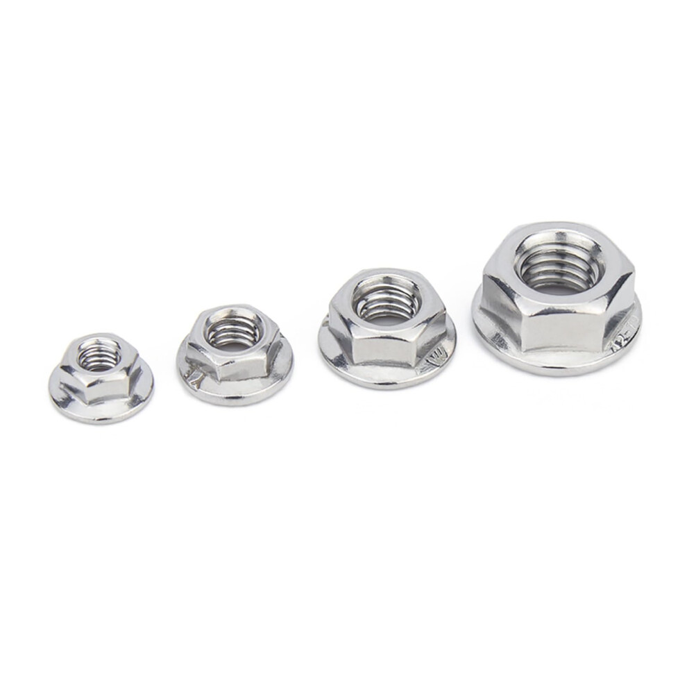 Nut and bolt Flange hexagon lock 5PC M5 M6 M8 M10 Stainless Steel Flange Nut Hex Rotate