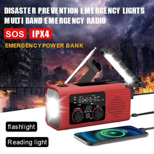 Multi-Function Emergency Radio with AM/FM Band Han 2