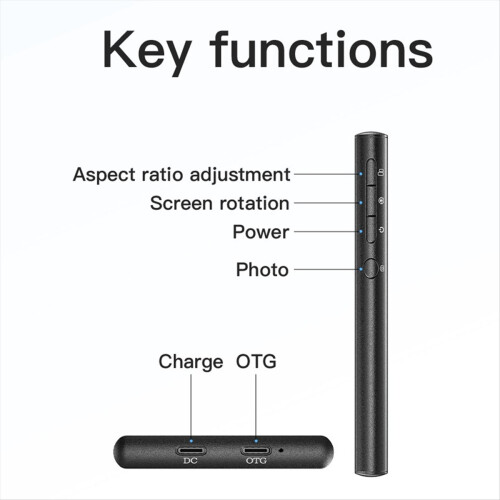 Phone Selfie Monitor Screen Adjustable Bluetooth M 2
