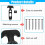 Flexible Rubber Draw Latch T Handle Hasp Latches w 6