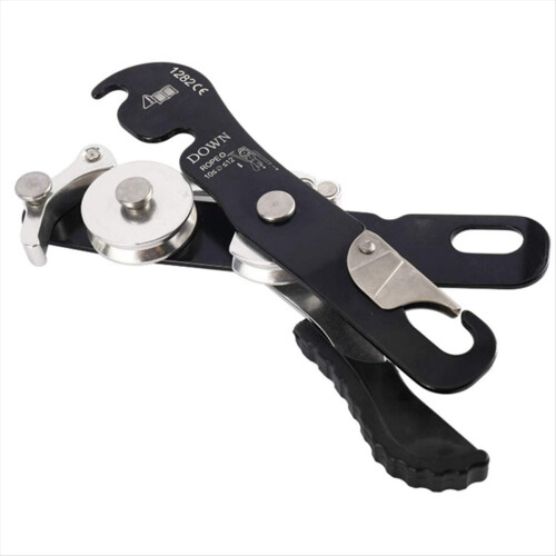 Self-Locking Manual Descender Outdoor Climbing Slo 1