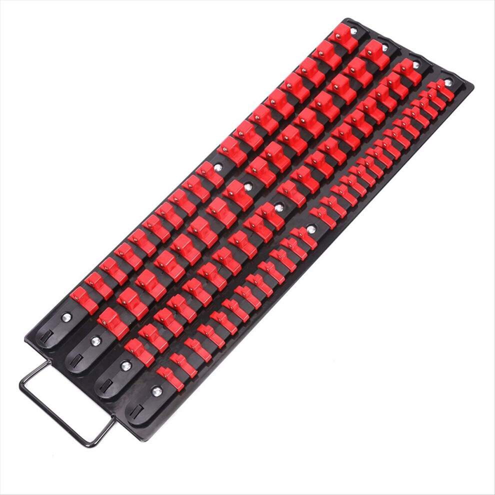Portable 80Pcs Socket Organizer Tray 1/4-Inch 3/8- 4853202203016