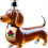 Dachshund Dog Whiskey Bottle,3D Sculpted Shape Gla 1