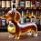 Dachshund Dog Whiskey Bottle,3D Sculpted Shape Gla 4