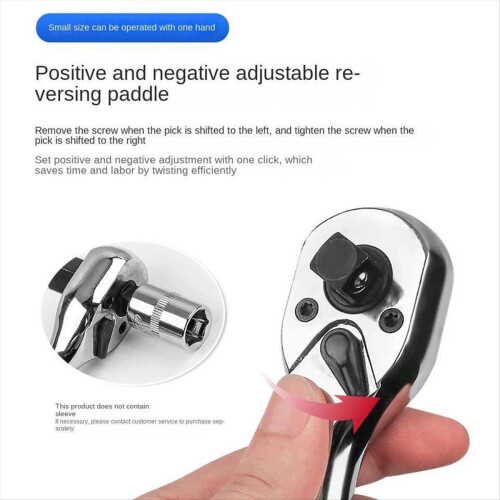 2 in 1 Mini Ratchet Wrench Tool Ratcheting Socket 1
