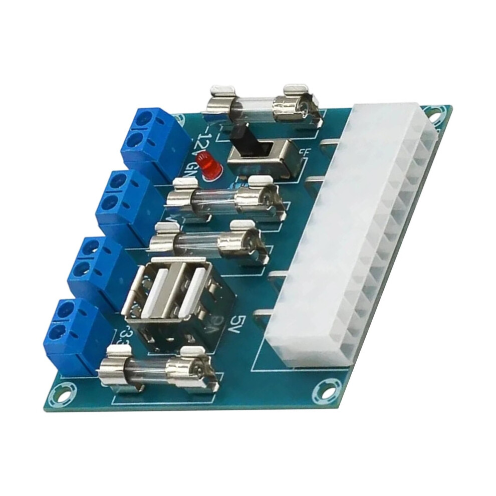 24Pin Power Transfer To Adapter Board Desktop Pc Chassis Power Supply Extension Board Output Terminal Upgraded Version 9189345552144