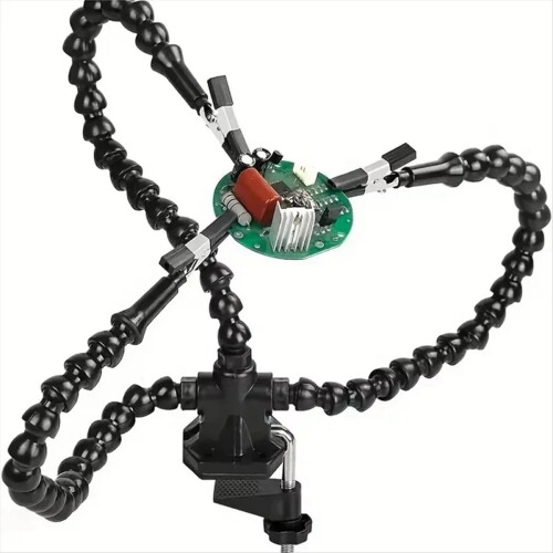Soldering Station with 3Pcs Flexible Arms Iron Hol 2