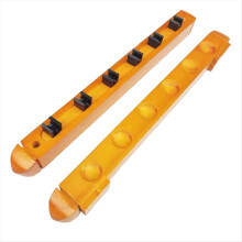 Wood Snooker Rod Hanging Bracket Wall-Mounted 6-Sl