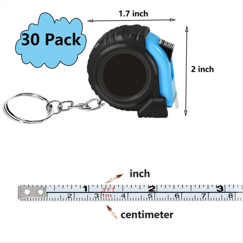 30 Pack Small Tape Measure Keychains,Mini Measures 1