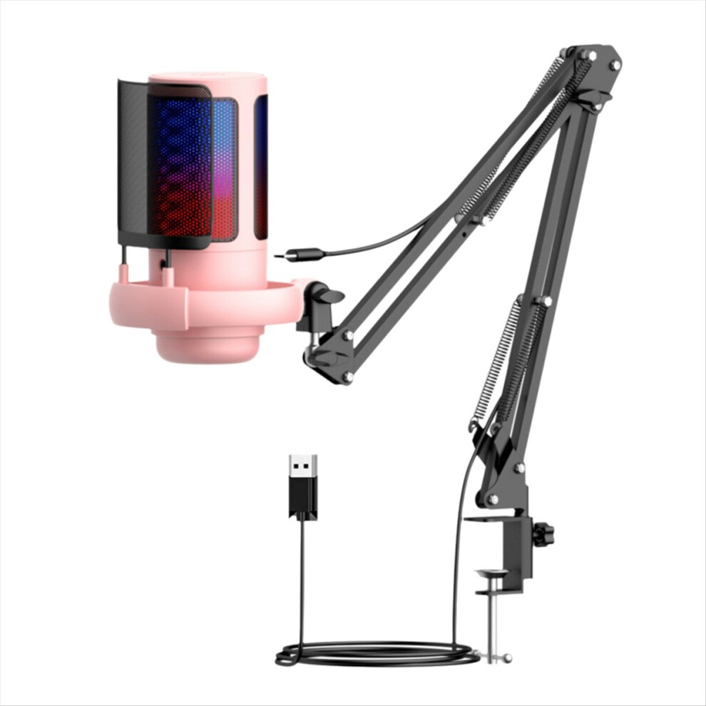 Usb Condenser Microphone Rgb Esports Game Call Rec 4853202213237