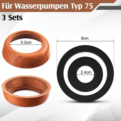 6pcs/Set Garden Pump Hand Well Seal Replacement Pa 2