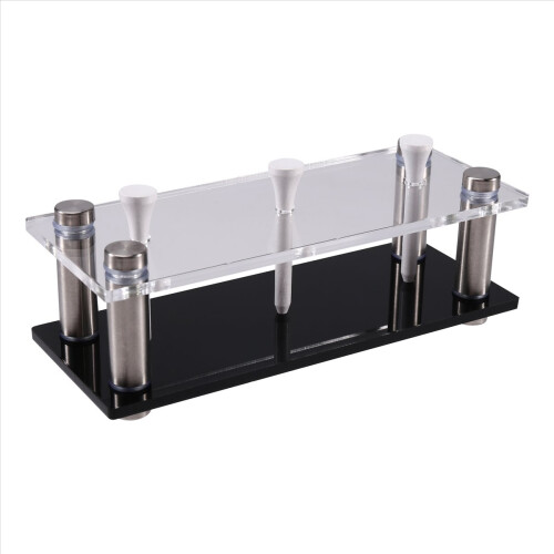 Acrylic Golf Ball Display Stand Holds 3 Balls Tees 2