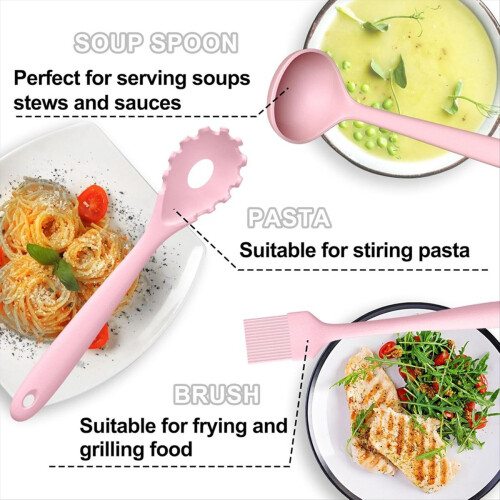 22Pcs Silicone Cooking Utensils Set, Heat Kitchen 1