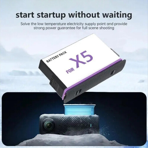 2500mAh Battery for X5 Box Camera 360 Panoramic Ac 2