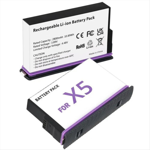 For X5 Battery Box Camera 360 Panoramic Action Acc 2