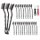 20 Pcs Mini Wire Brush Stainless Steel Set, Curved 1